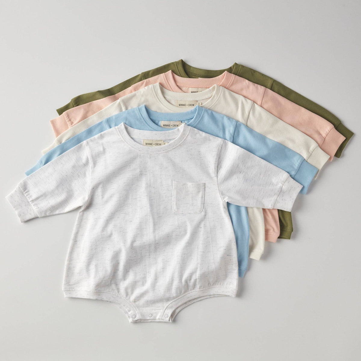 Harley Pocket Romper in Peach Romper