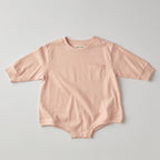 Harley Pocket Romper in Peach Romper