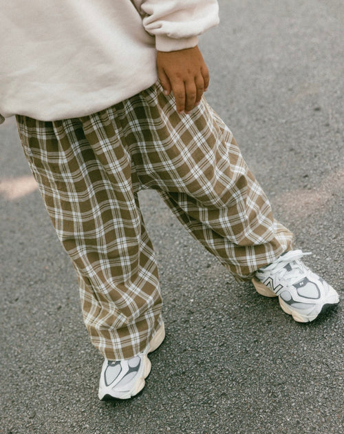 Fostered Collection Olive Plaid Pants