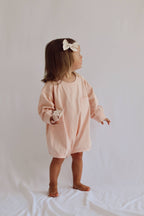 Harley Pocket Romper in Peach Romper