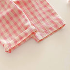 Baby Pink Plaid Pants