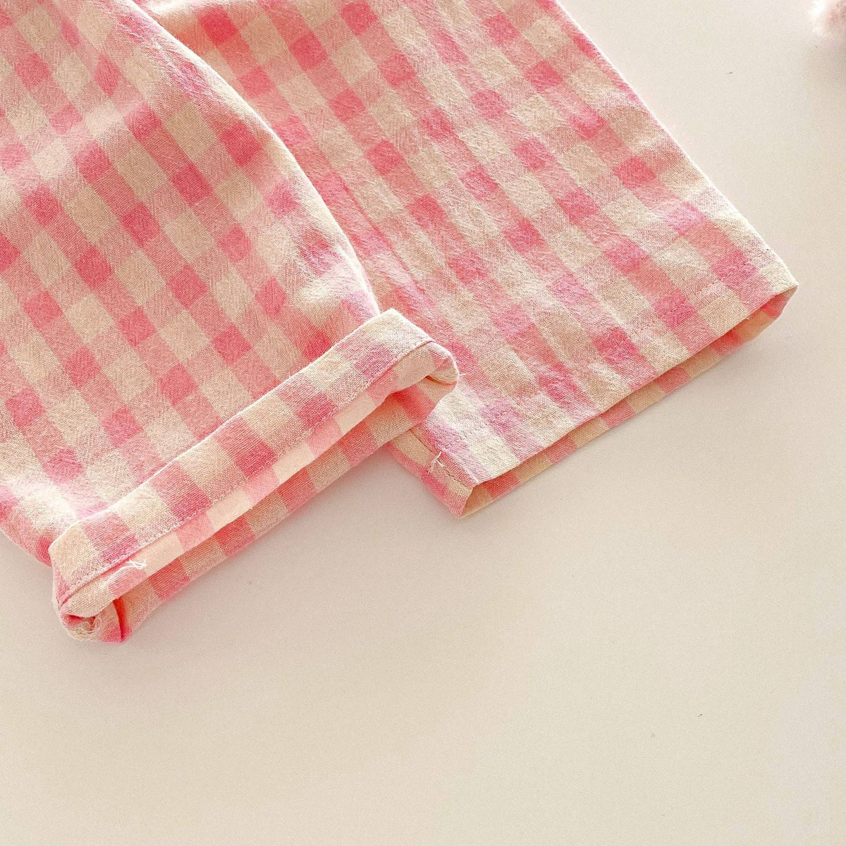 Baby Pink Plaid Pants