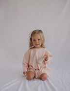 Harley Pocket Romper in Peach Romper