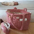 Organic cotton diaper bag - Gingham collection